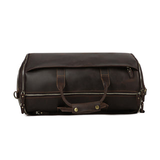 Cochon Collapsible Leather Weekend Duffel