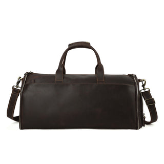 Cochon Collapsible Leather Weekend Duffel