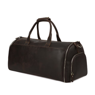 Cochon Collapsible Leather Weekend Duffel