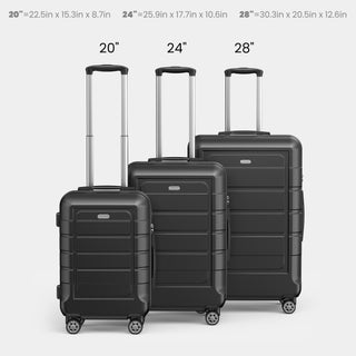SHOWKOO G7 Luggage 3 Piece Set Suitcase