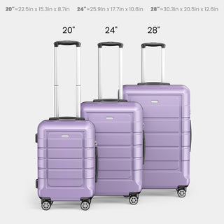 SHOWKOO G7 Luggage 3 Piece Set Suitcase