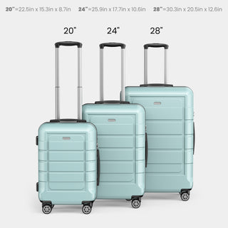 SHOWKOO G7 Luggage 3 Piece Set Suitcase