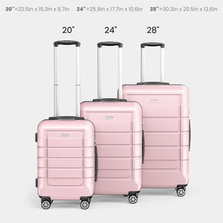 SHOWKOO G7 Luggage 3 Piece Set Suitcase