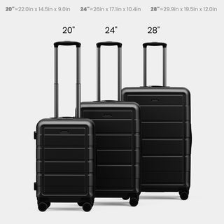 SHOWKOO G7 Luggage 3 Piece Set Suitcase
