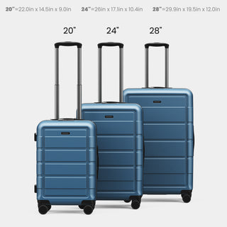 SHOWKOO G7 Luggage 3 Piece Set Suitcase