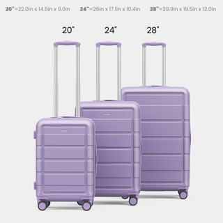 SHOWKOO G7 Luggage 3 Piece Set Suitcase