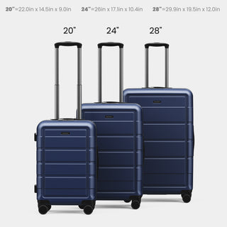 SHOWKOO G7 Luggage 3 Piece Set Suitcase