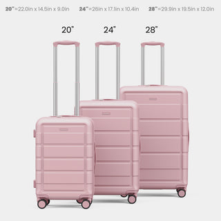 SHOWKOO G7 Luggage 3 Piece Set Suitcase